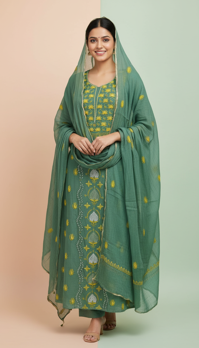 Embroidered Salwar Suit view 6