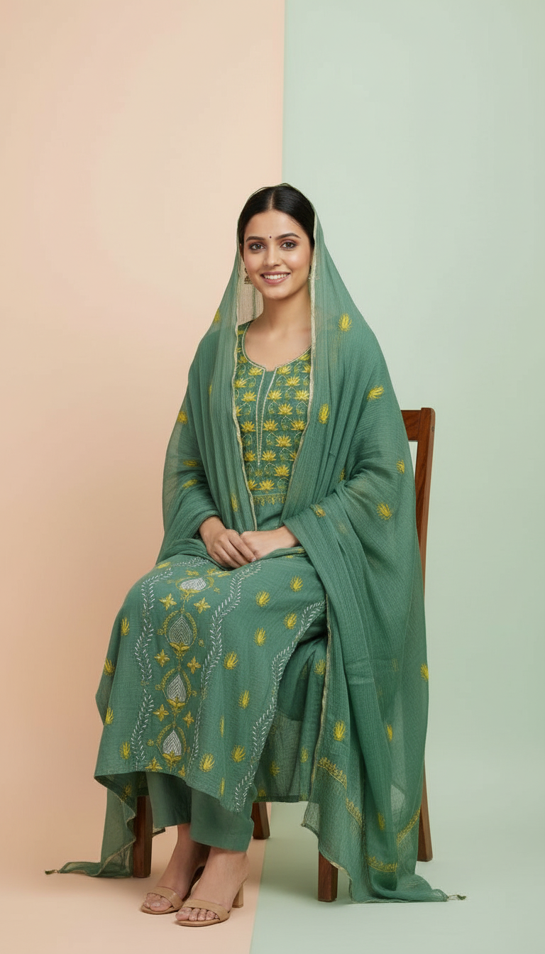 Embroidered Salwar Suit view 5