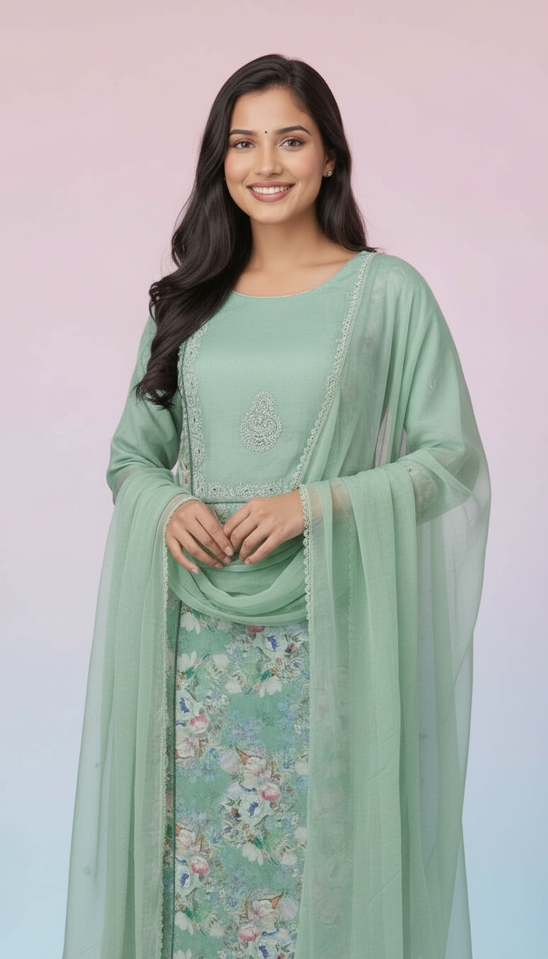 Chikankari Cotton Kurta Set