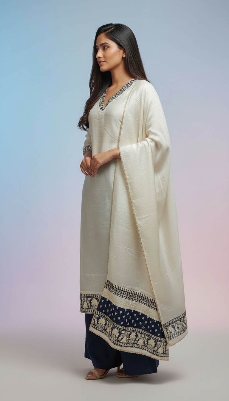 Tissue Kurta Set view 2