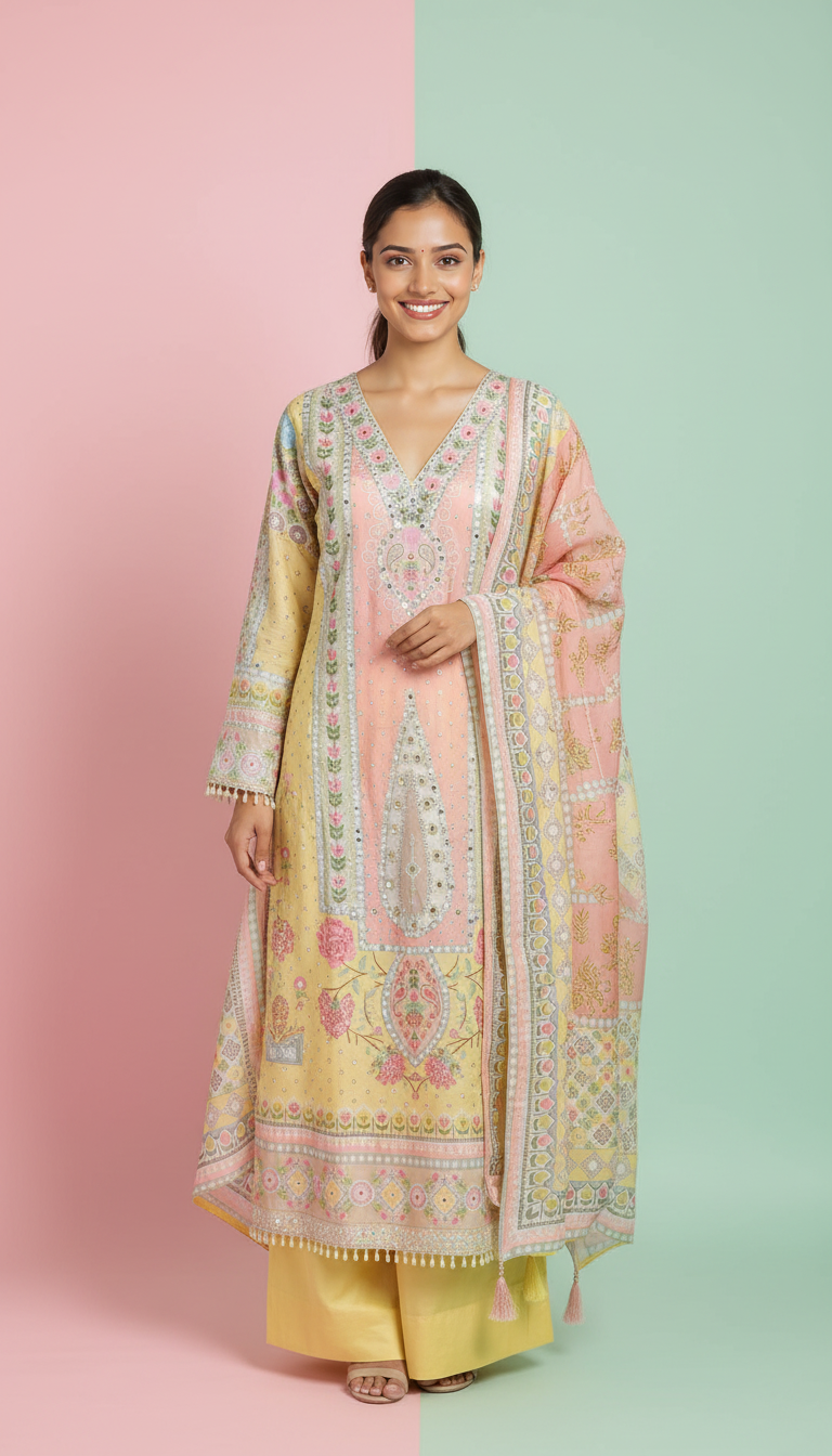 Crepe Suit Set