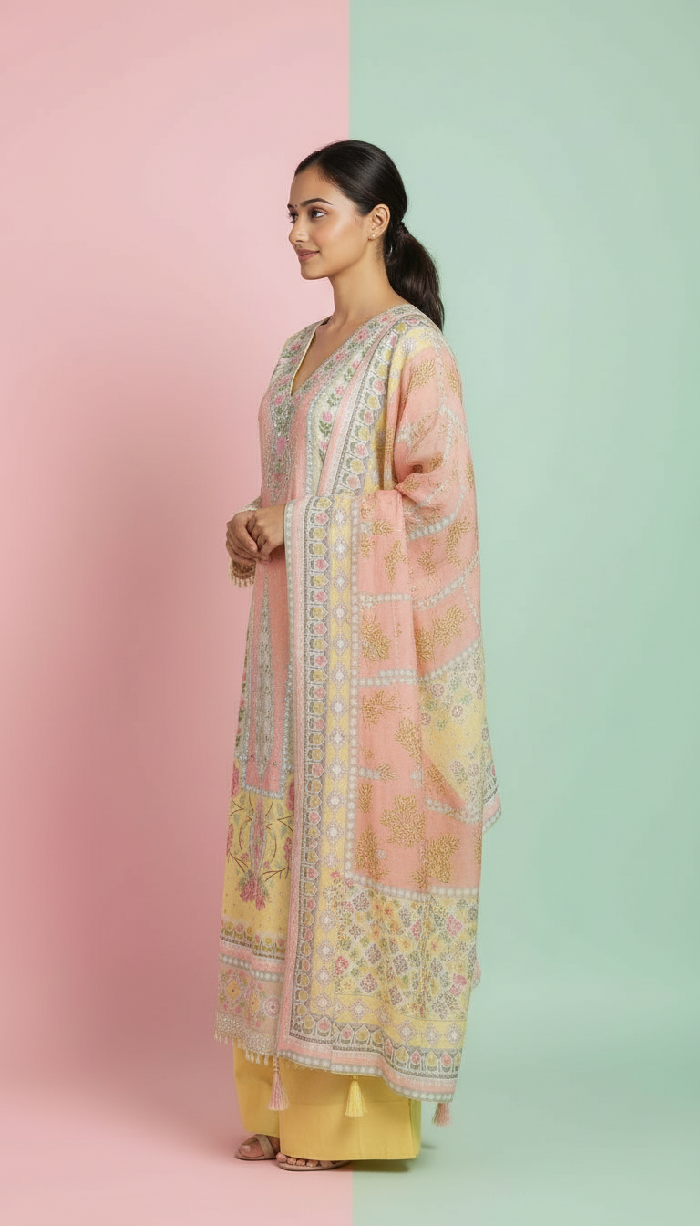 Crepe Suit Set view 2