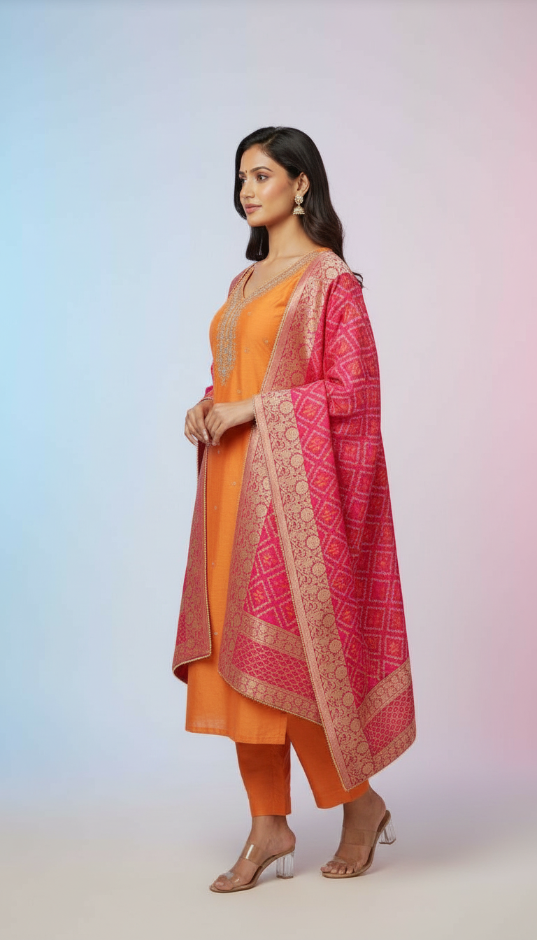 Dola Silk Ethnic Suit Set view 2