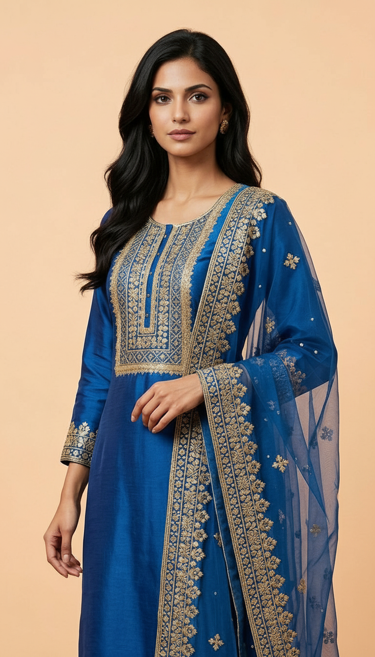Ethnic Wear Upada Silk Kurta Set