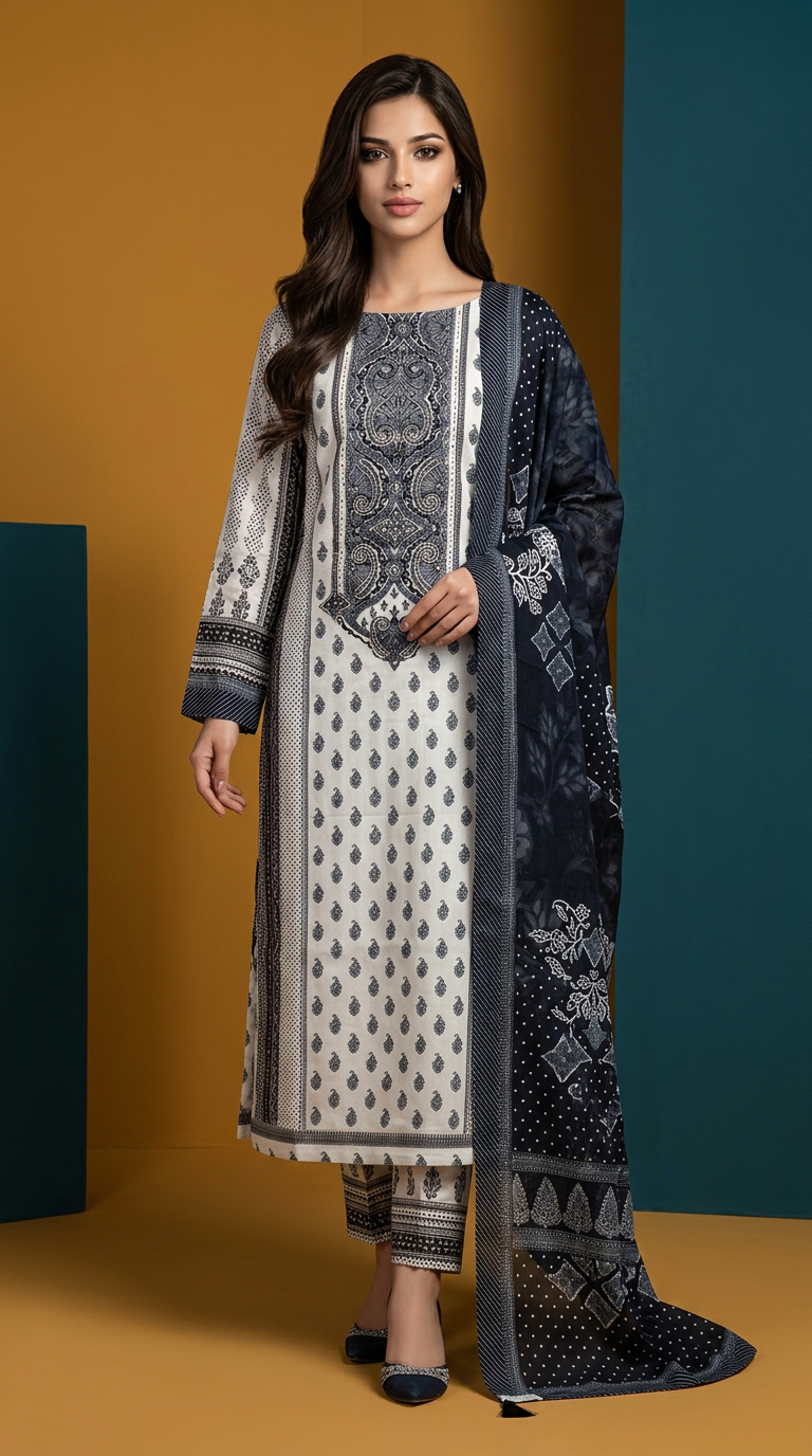 Muslin Suit Set