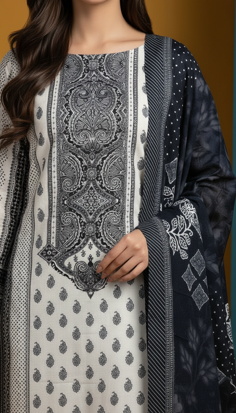 Muslin Suit Set view 3