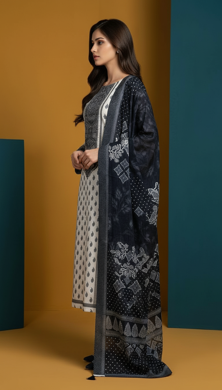 Muslin Suit Set view 2