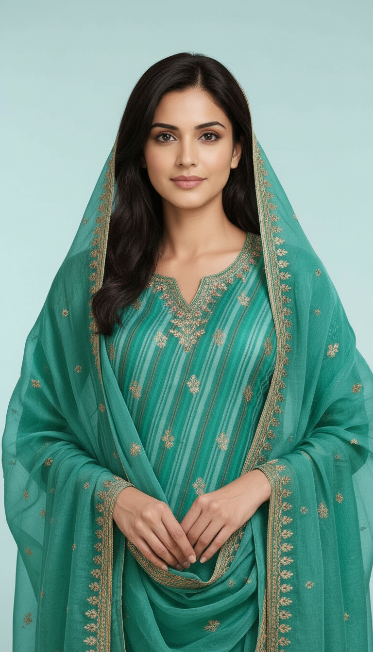 Ethnic Dola Silk Suit Set