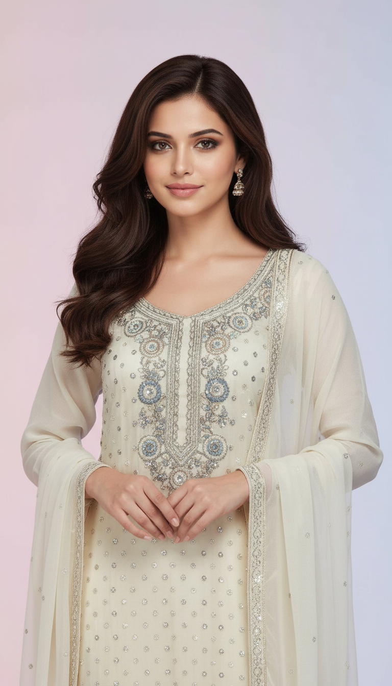 Ethnic Georgette Suit Set