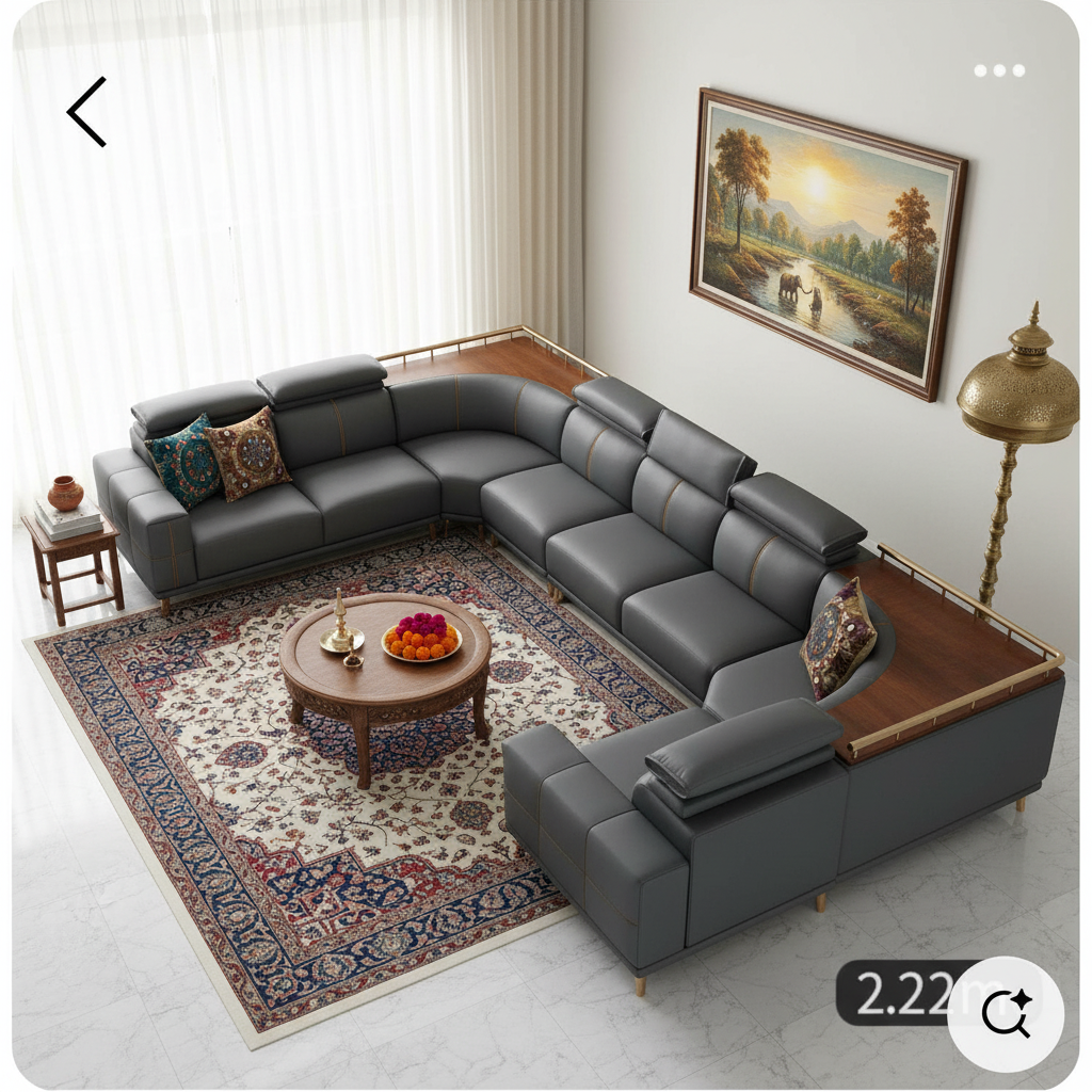 Premium L-Shaped Sofa Set view 2