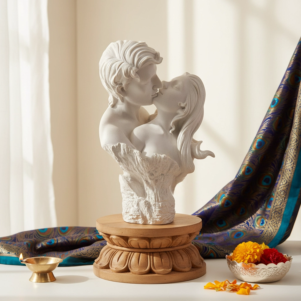Loving Couple Sculpture view 2