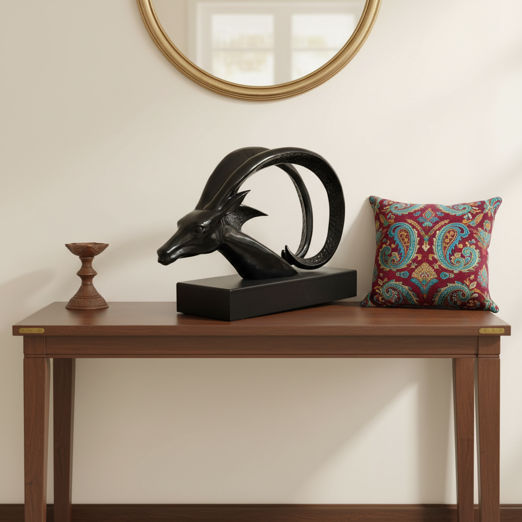 Black Antelope Sculpture