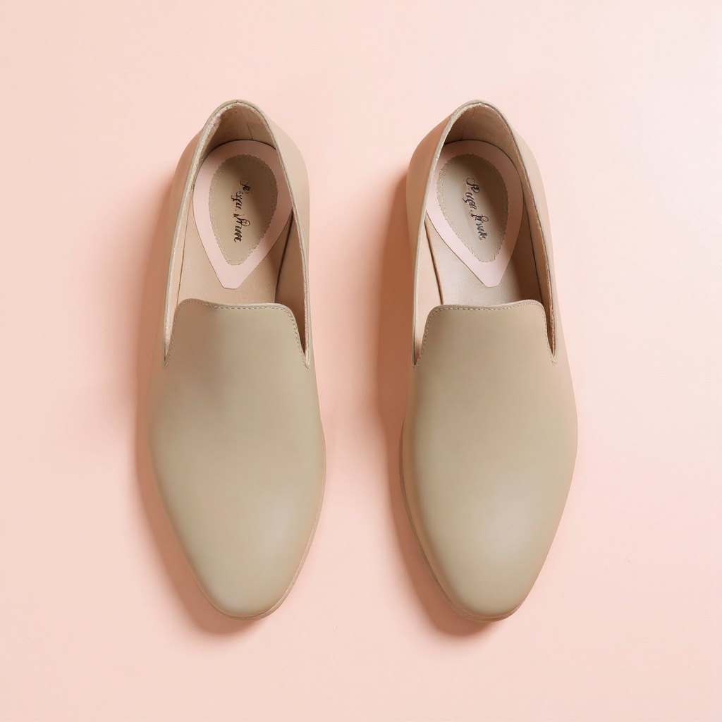 Beige Flat Shoe