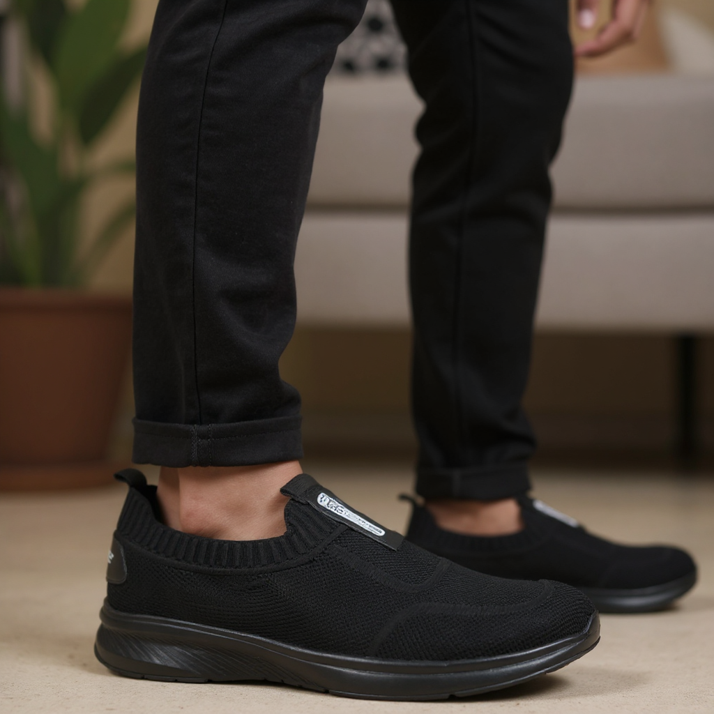 Black Slip-on Sneaker