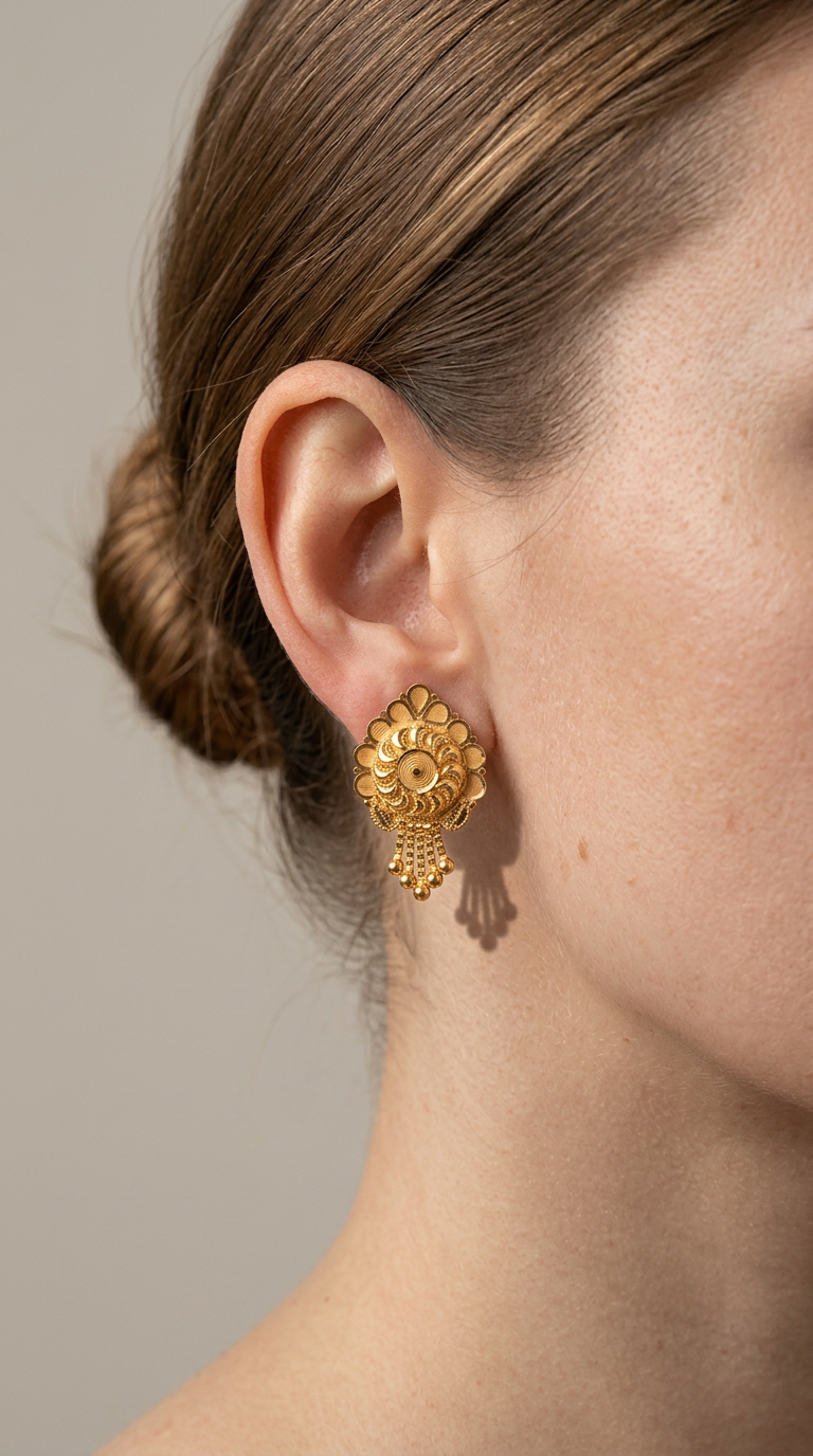 Gold Dangle Earrings