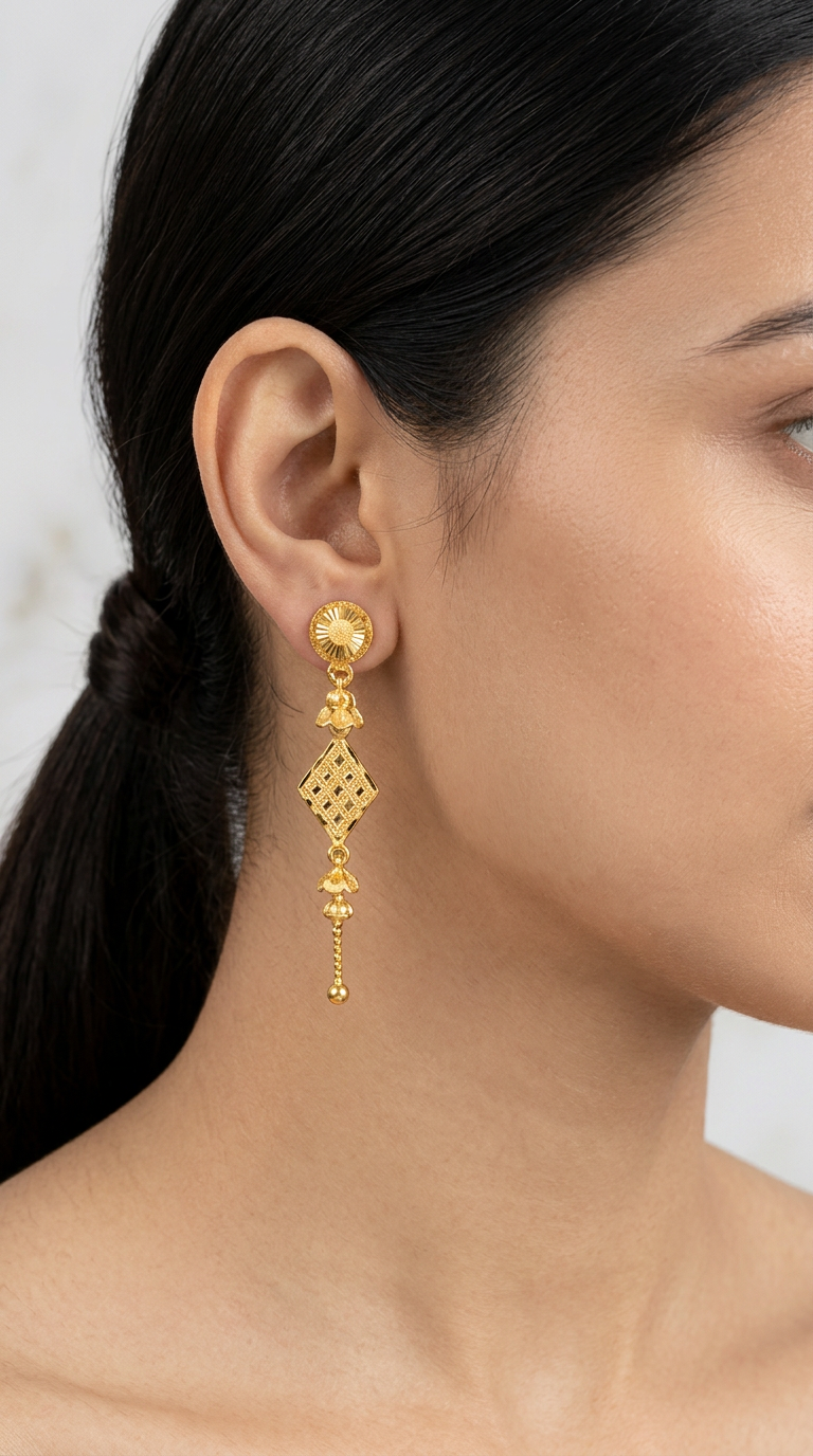 Gold Drop Earrings