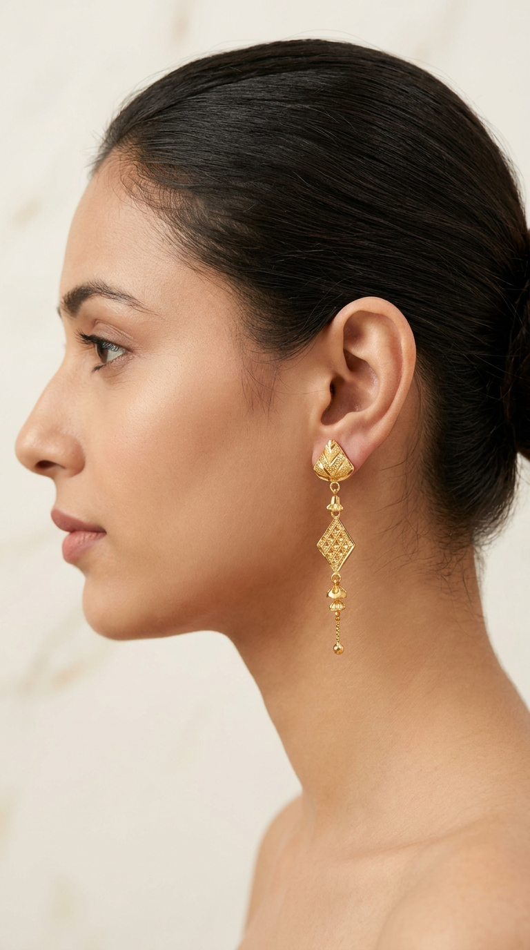 Gold Dangle Earrings -