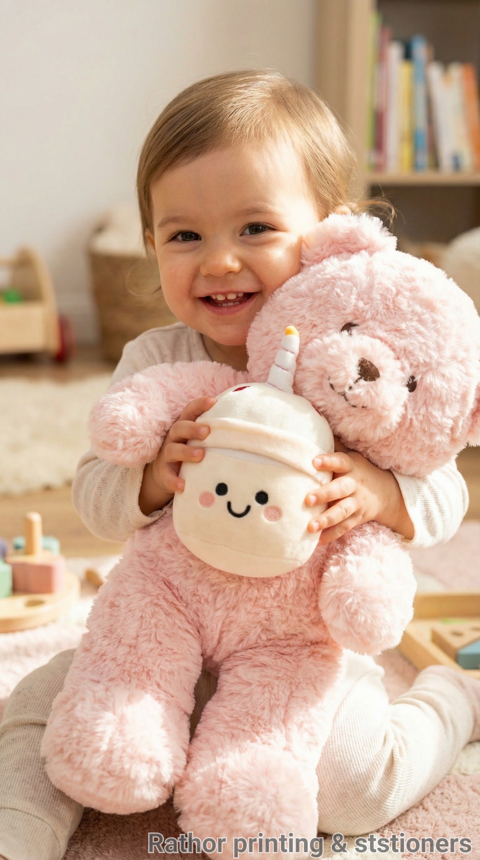 Plush Bear with Drink Cup