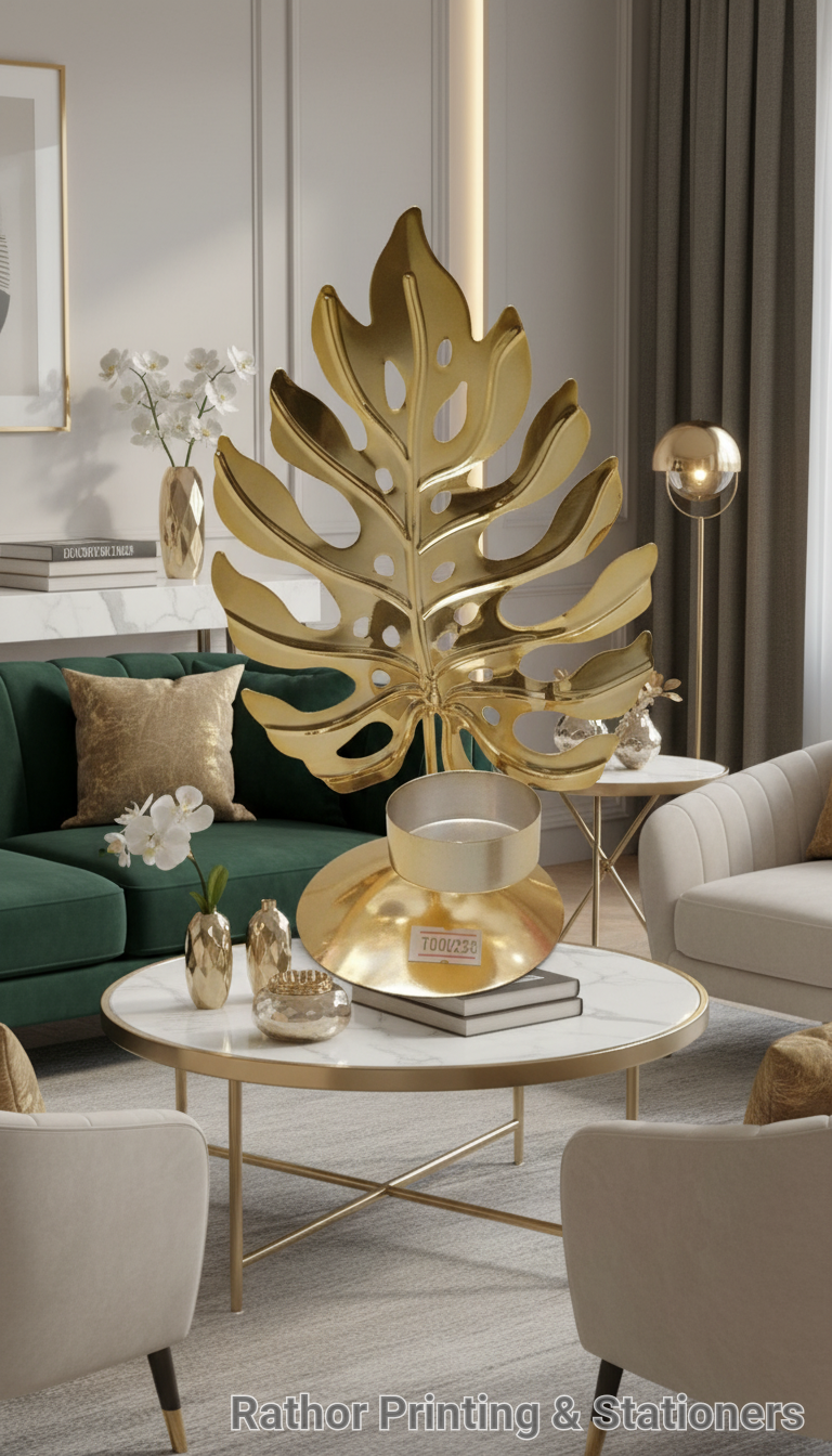 Leaf Design Candle Stand