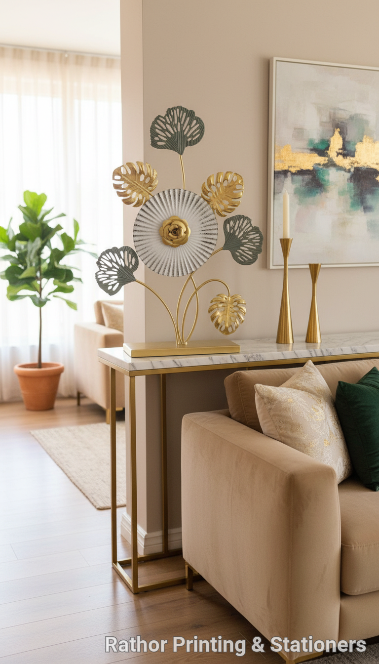 Decorative Metal Flower Arrangement