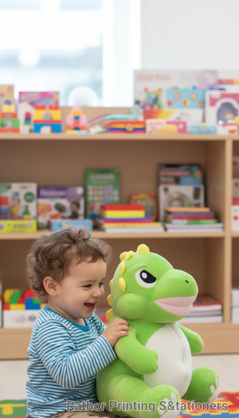 Plush Green Dinosaur Toy