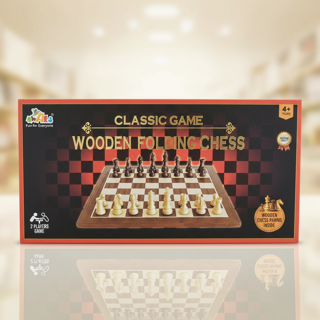 Awals Wooden Folding Chess