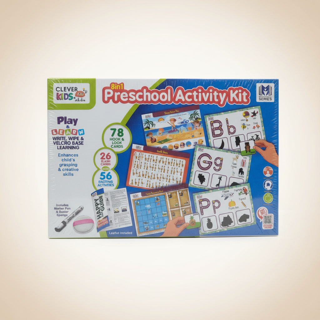 Clever Kids 8-in-1 Preschool Activity Kit