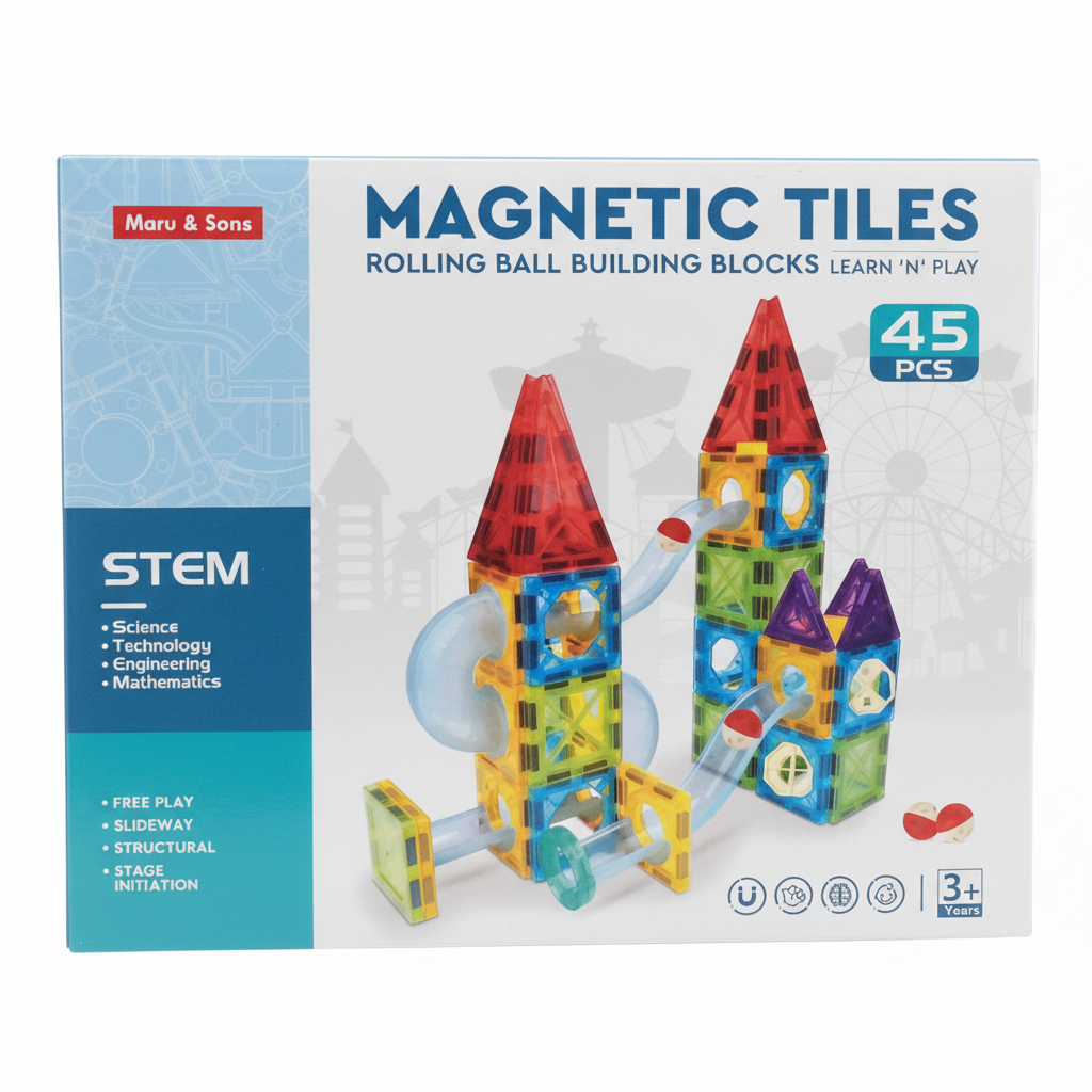Magnetic Tiles Maru & Sons