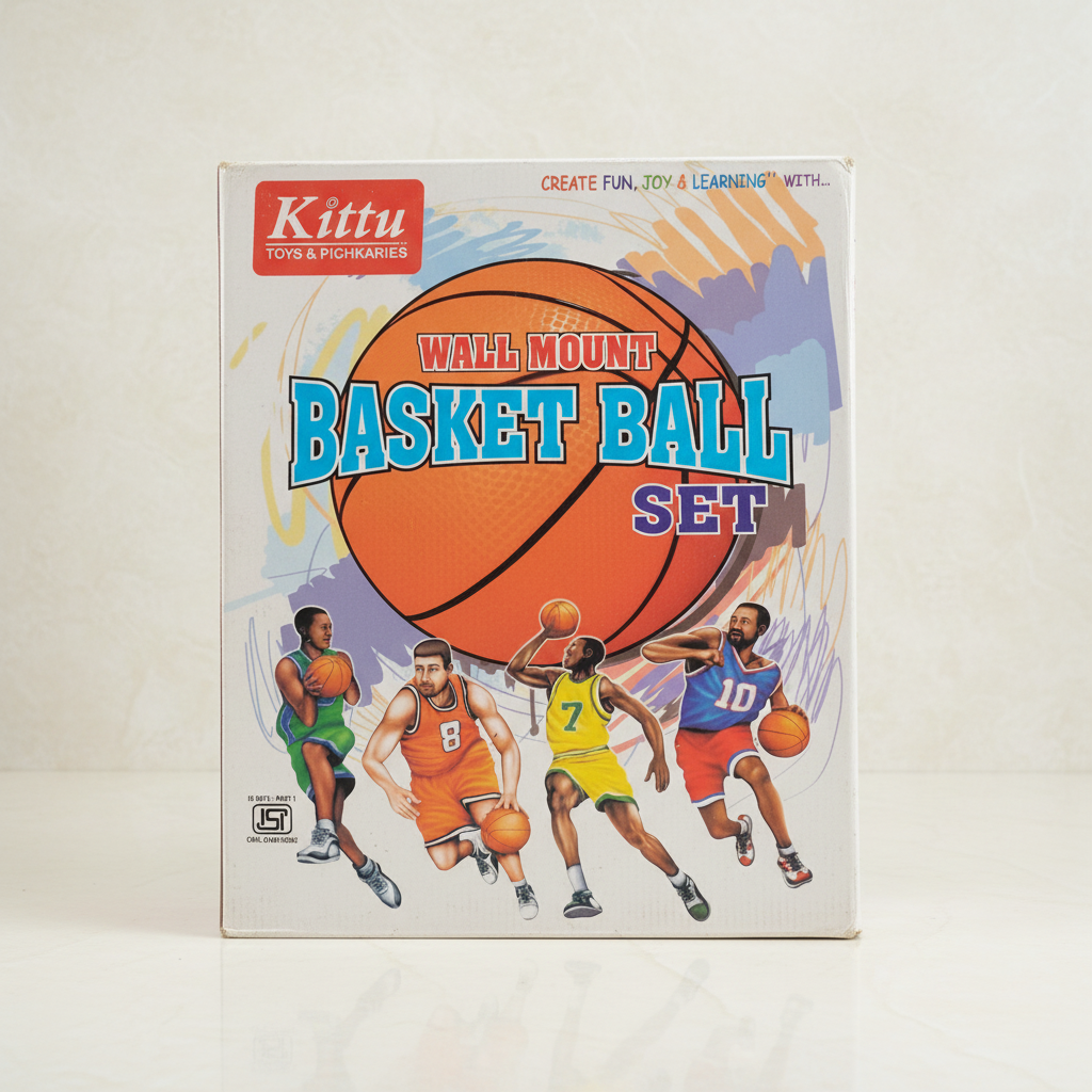 Kittu Wall Mount Basketball Set