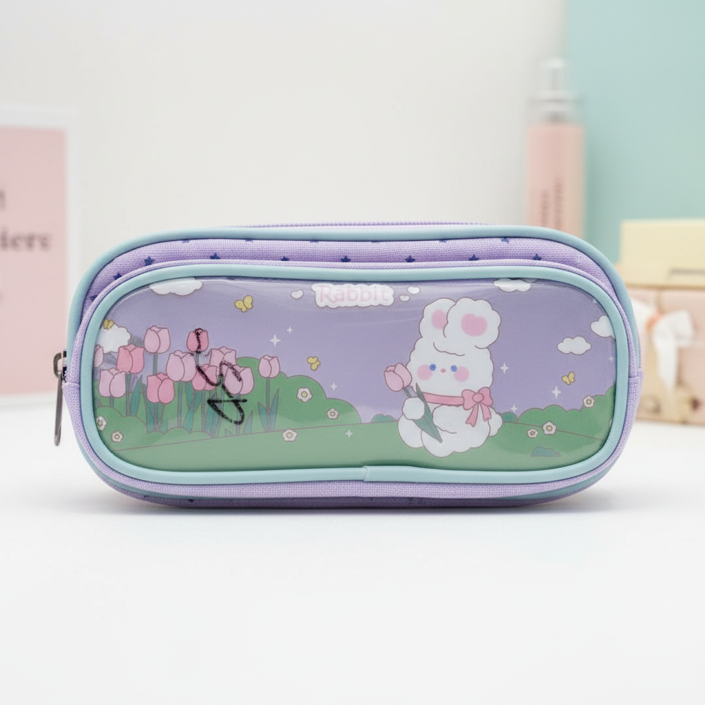 Rabbit Pencil Pouch,,,,,,,,,