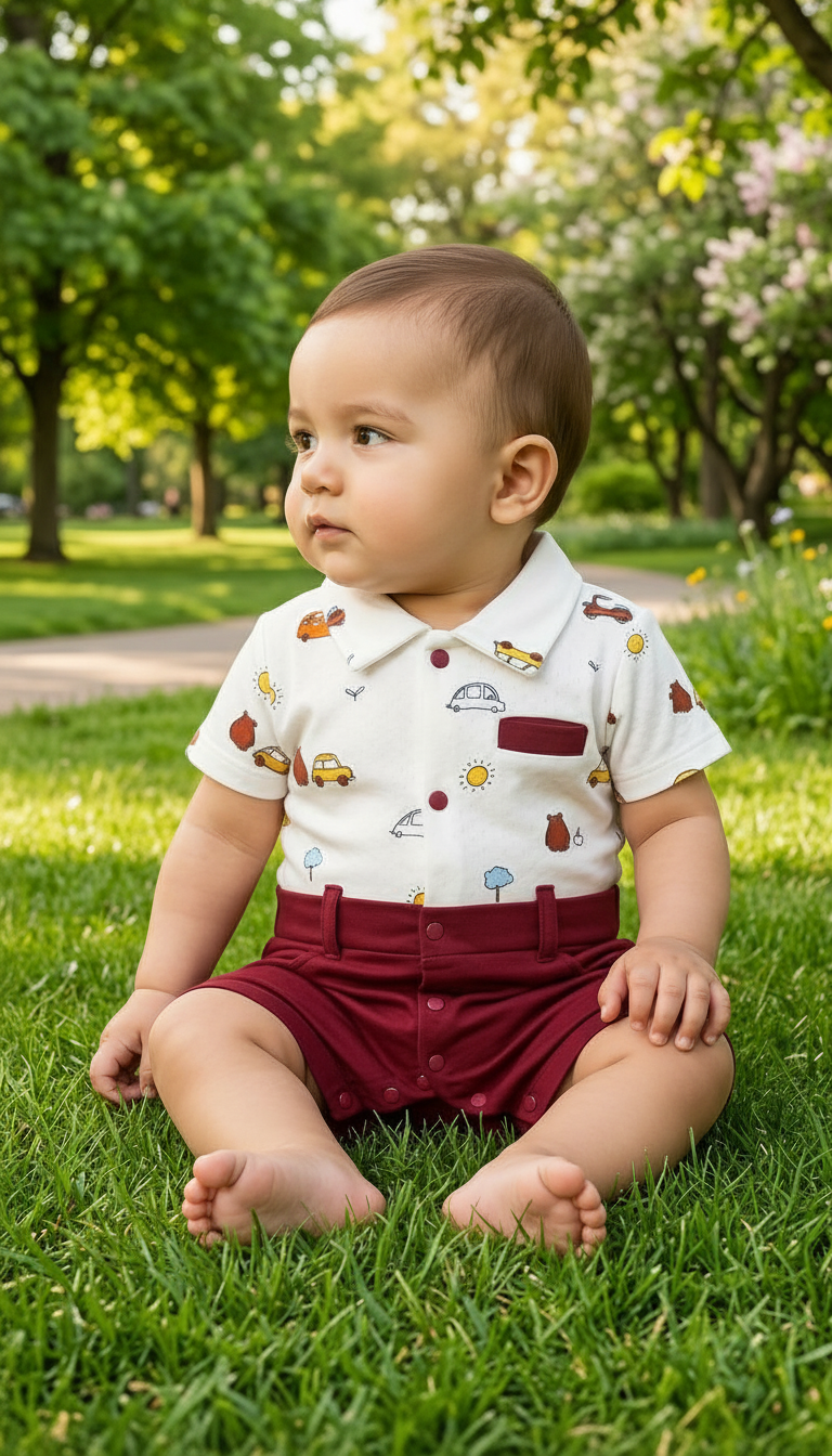 Baby Printed Romper view 2