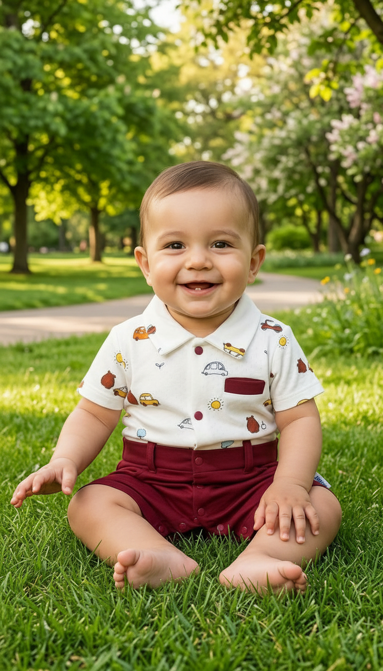 Baby Printed Romper view 7