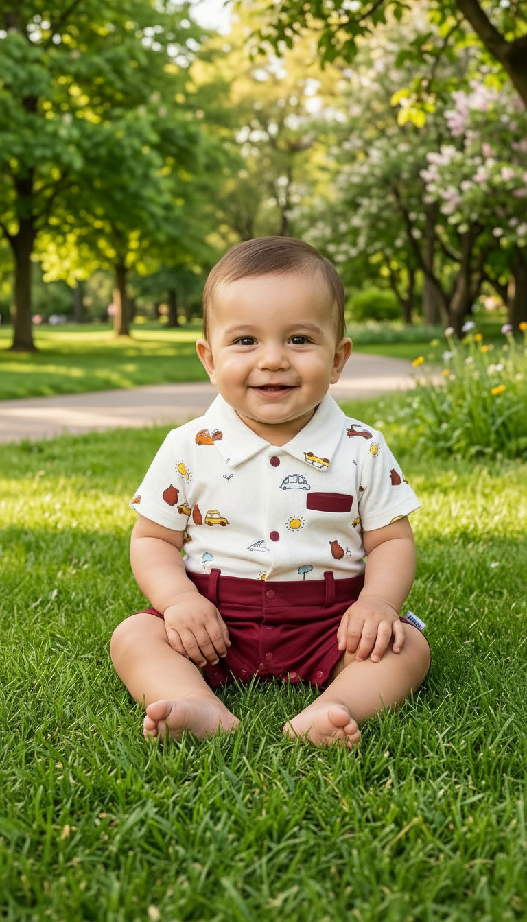 Baby Printed Romper view 6