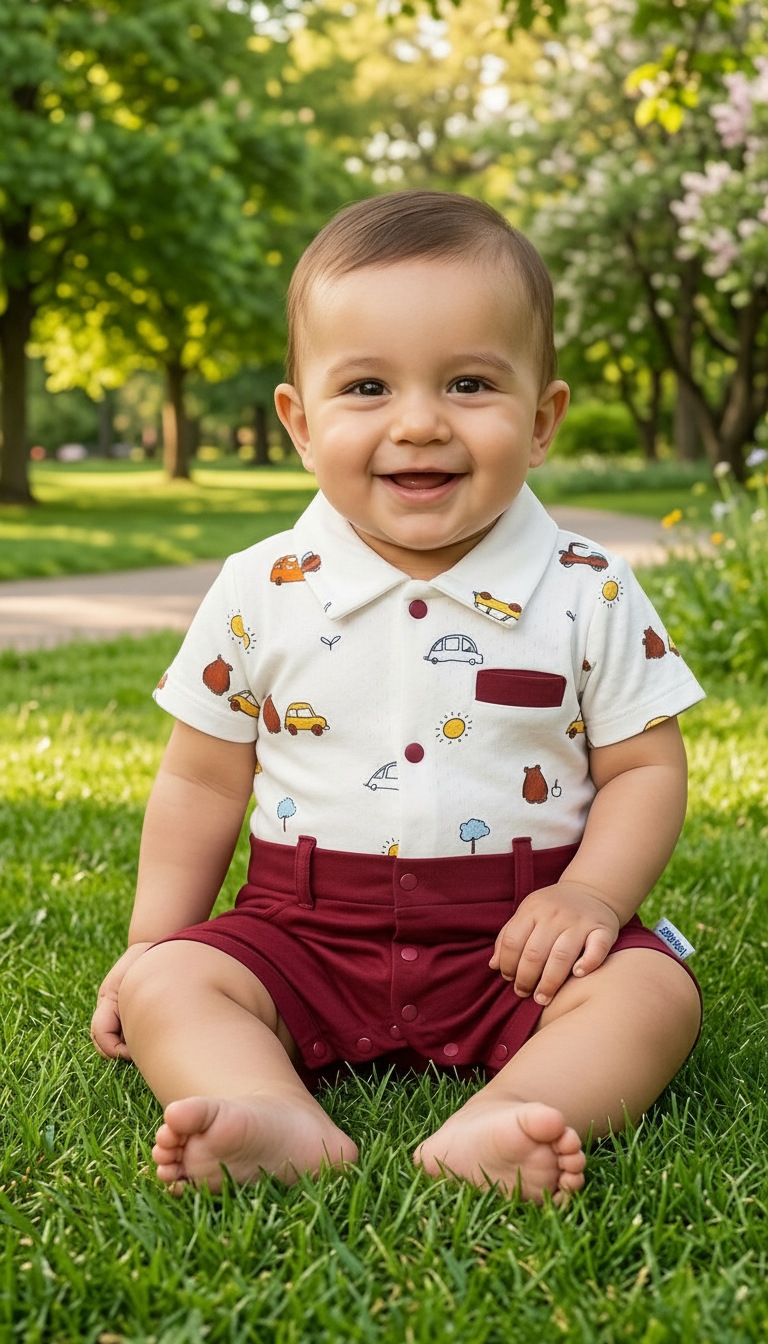 Baby Printed Romper view 5