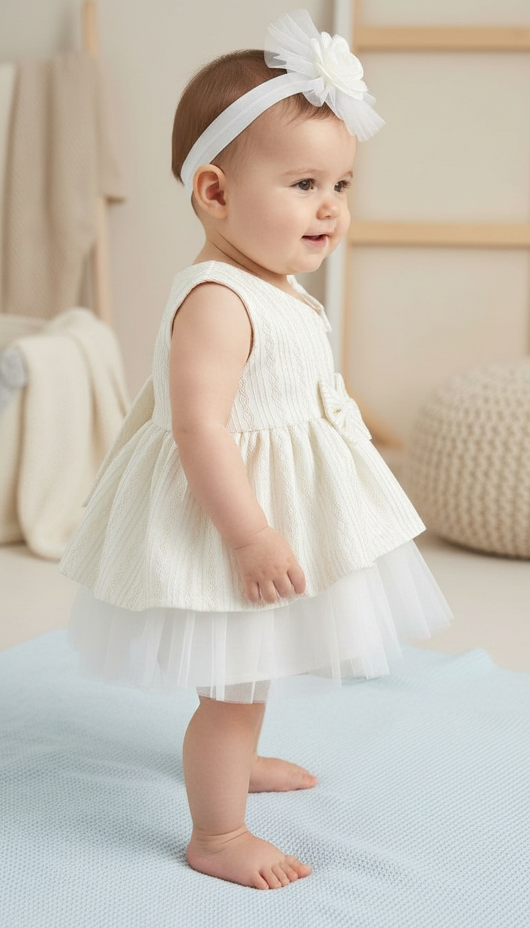 Baby White Dress view 3