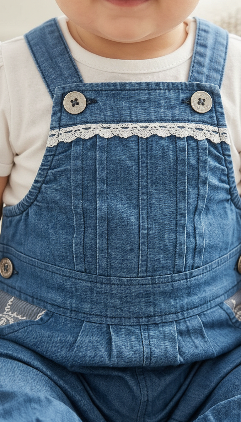 Denim Baby Overalls view 5