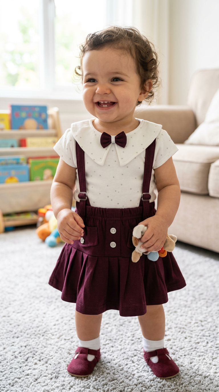 Baby Suspender Skirt Set view 6