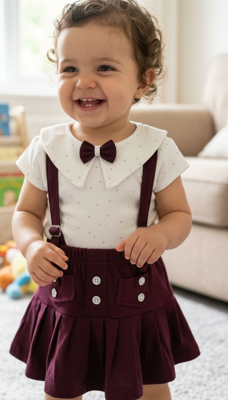 Baby Suspender Skirt Set view 4