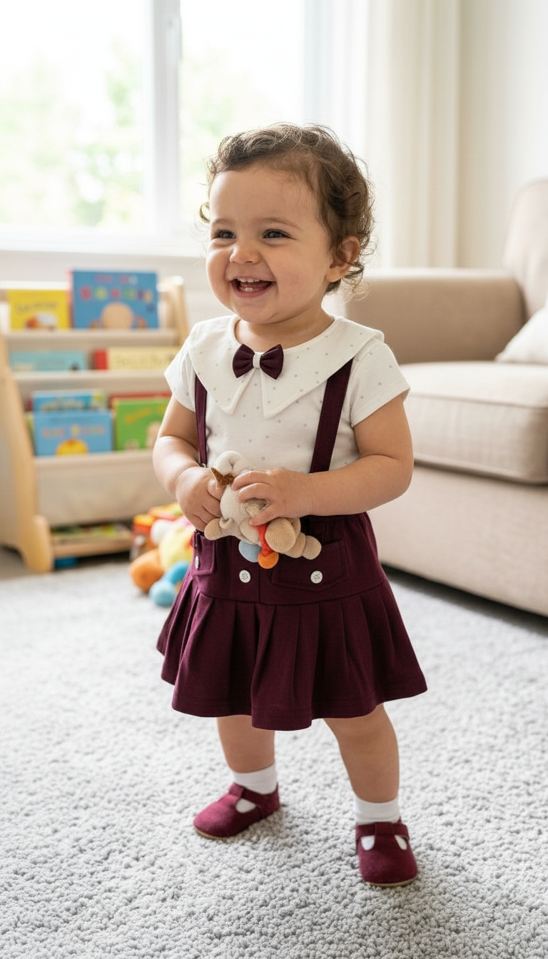 Baby Suspender Skirt Set view 3