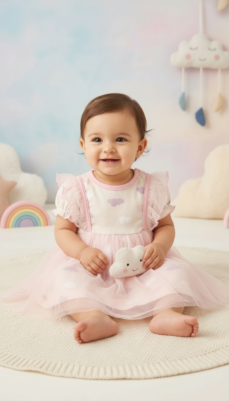 Little Cloud Baby Dress view 3
