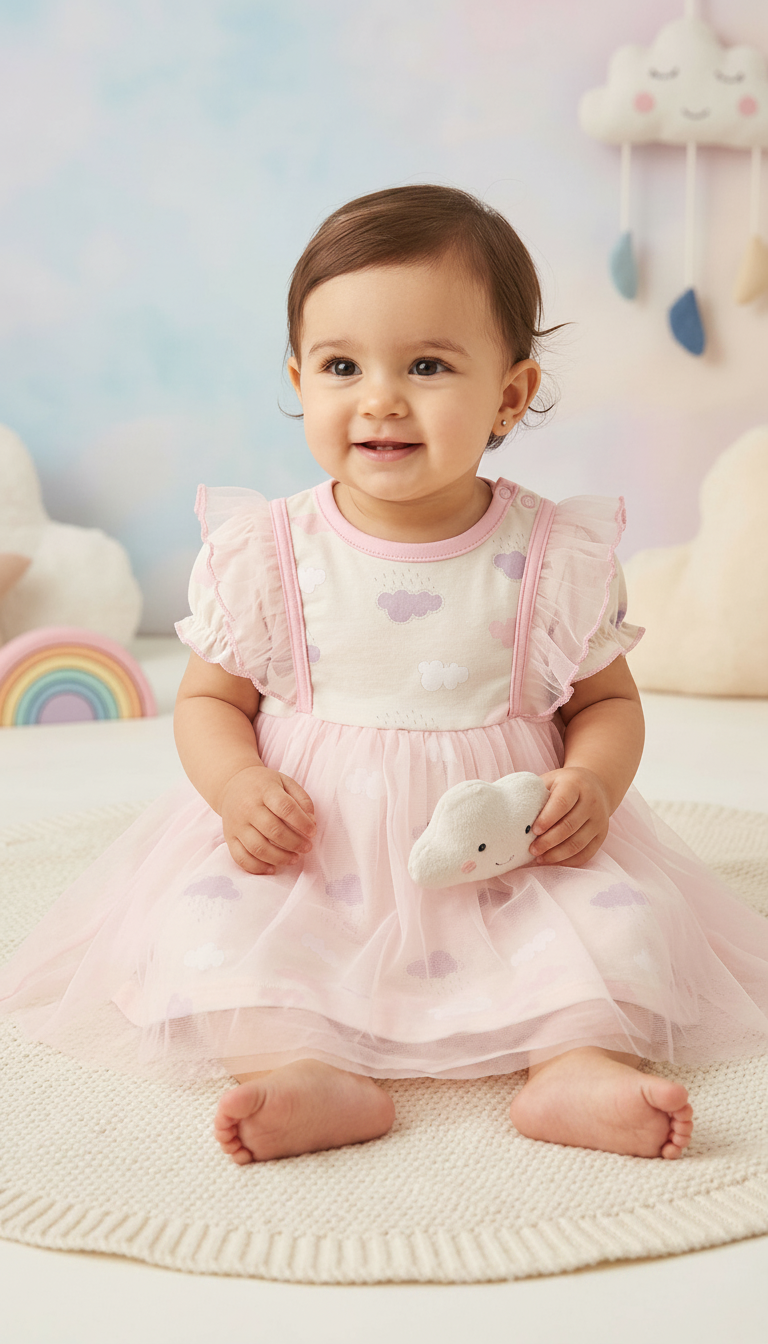 Little Cloud Baby Dress view 4