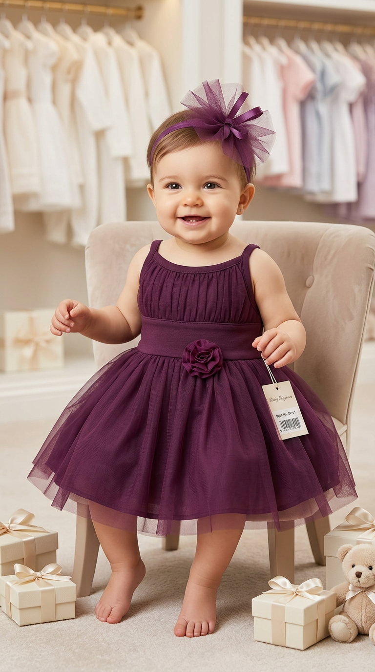 Purple Baby Dress view 6