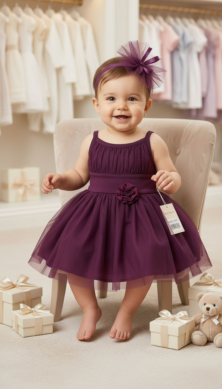 Purple Baby Dress view 4