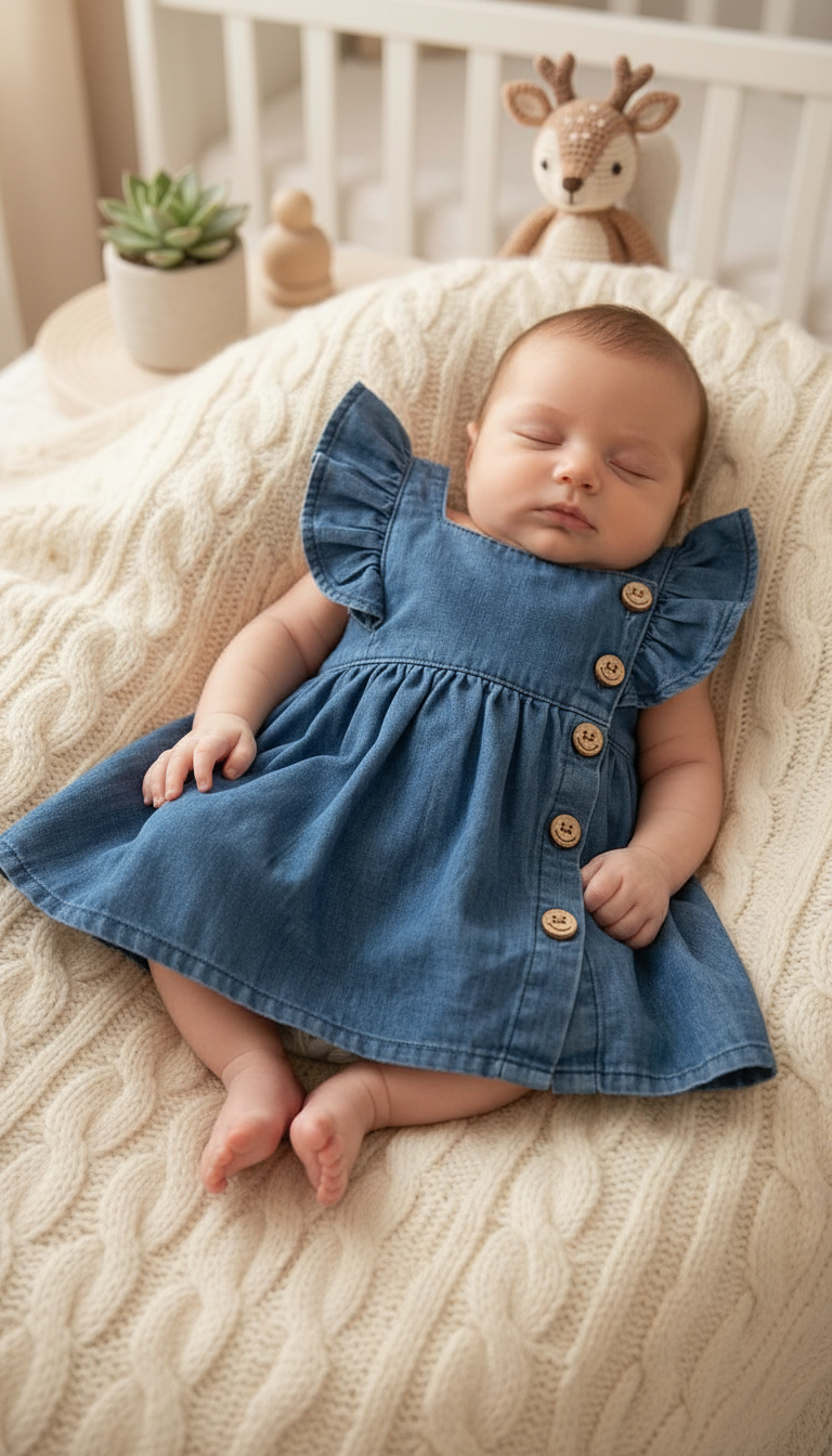 Denim Baby Dress view 3