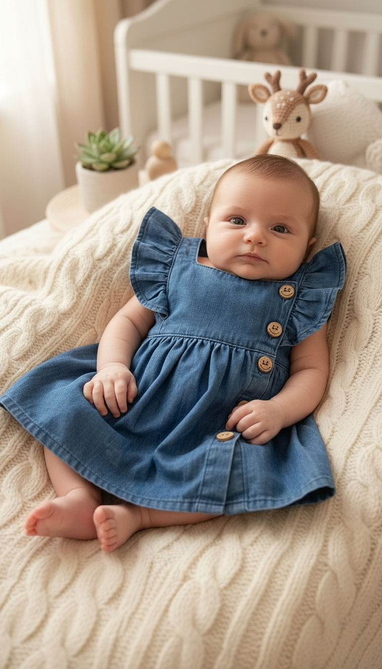 Denim Baby Dress view 4