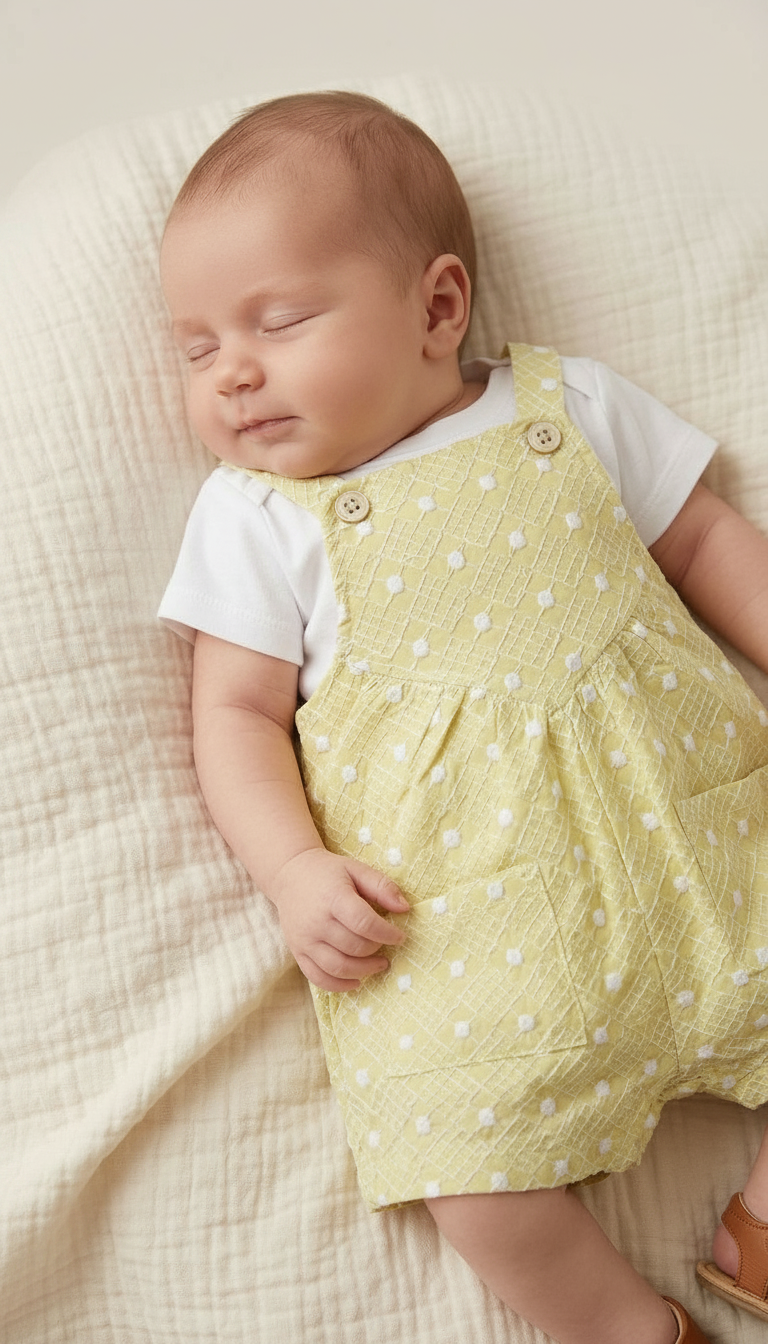 Yellow Baby Romper view 2