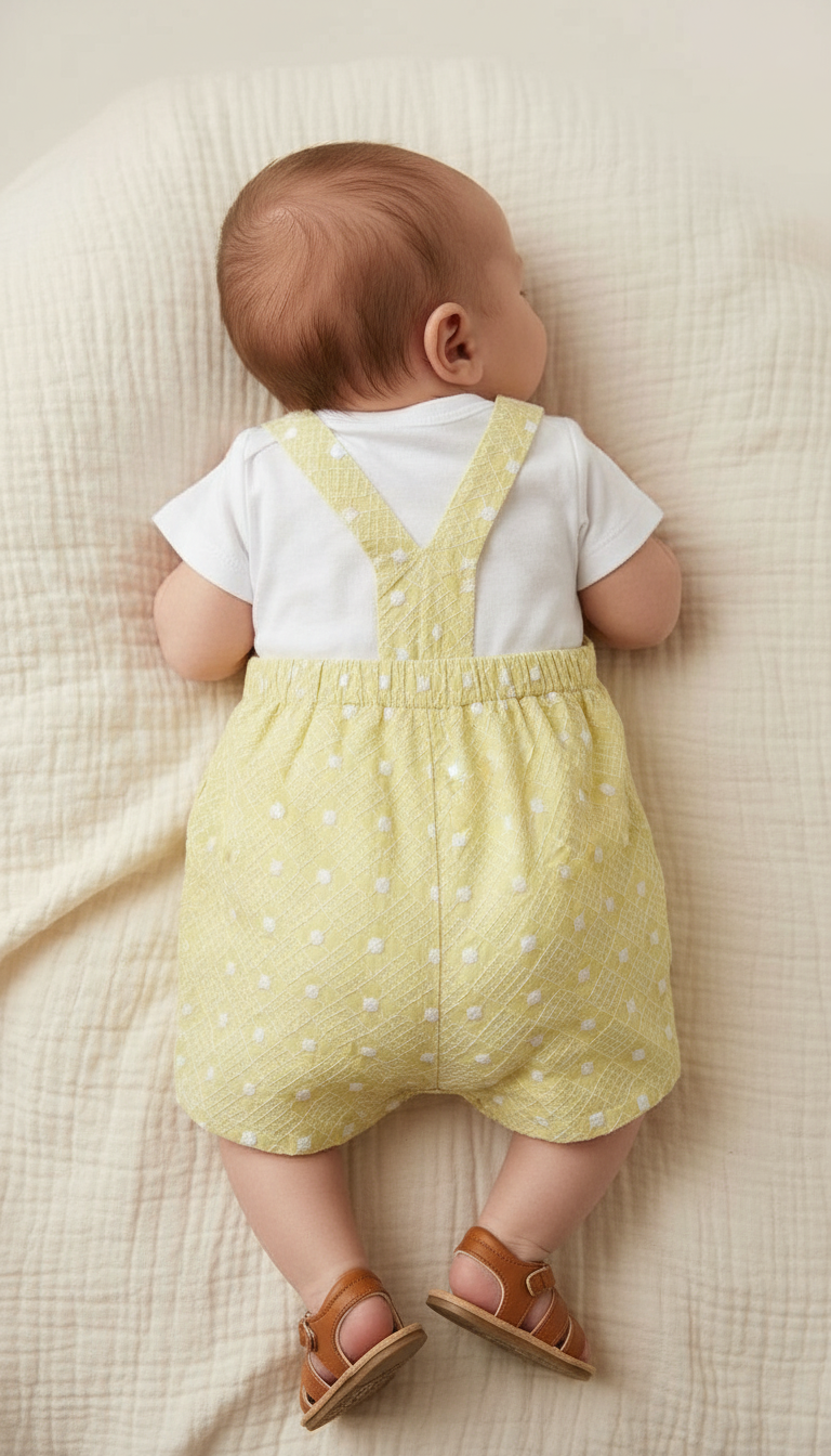 Yellow Baby Romper view 3