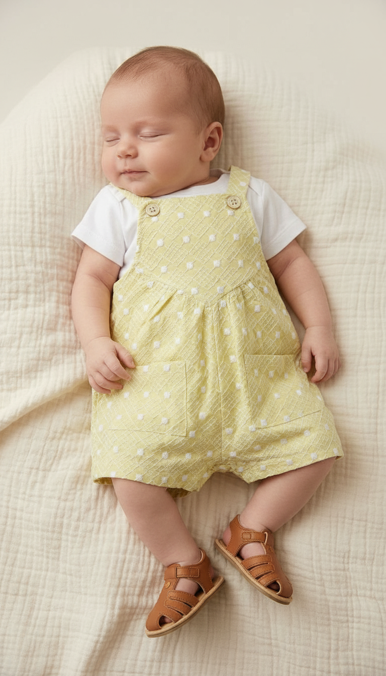 Yellow Baby Romper view 4