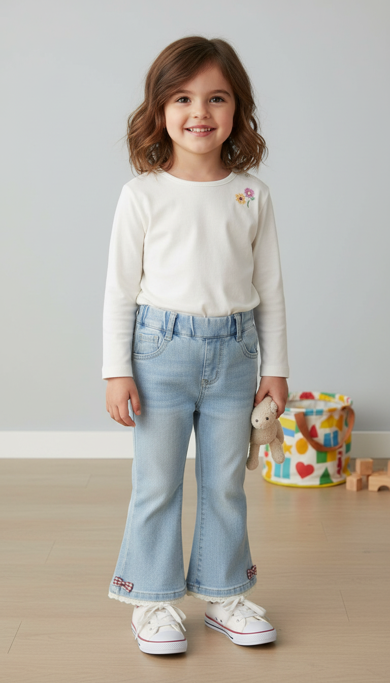 Cute Kids Denim Jeans view 4