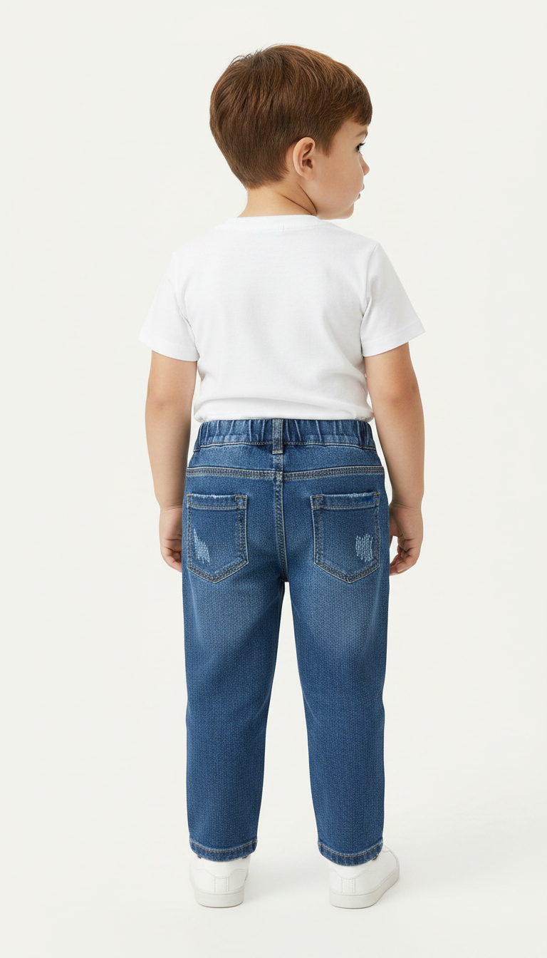 Kids Distressed Jeans view 2